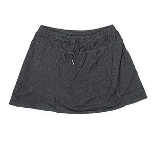 Green Tea Black Elastic Drawstring Waist Activewear Sport Athletic Skort size XL